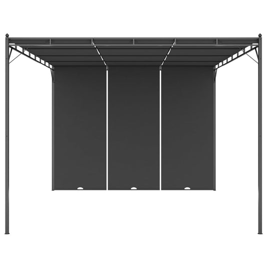 47996 vidaXL Garden Gazebo with Side Curtain 4x3x2,25 m Anthracite 47996 vidaXL Garden Gazebo with Side Curtain 4x3x2,25 m Anthracite