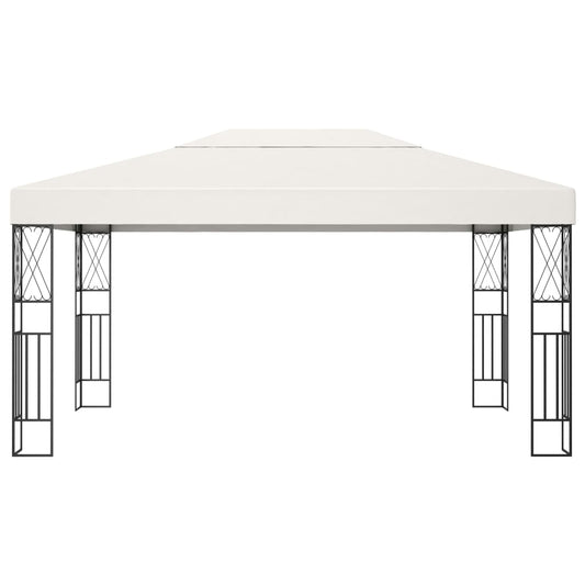 Gazebo 3x4 m Cream Fabric Gazebo 3x4 m Cream Fabric