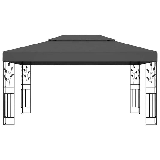 Gazebo with Double Roof 3x4m Anthracite Gazebo with Double Roof 3x4m Anthracite
