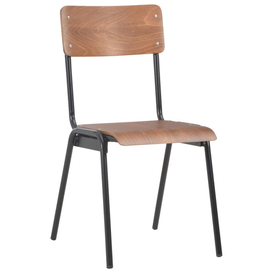 Dining Chairs 6 pcs Brown Plywood Dining Chairs 6 pcs Brown Plywood