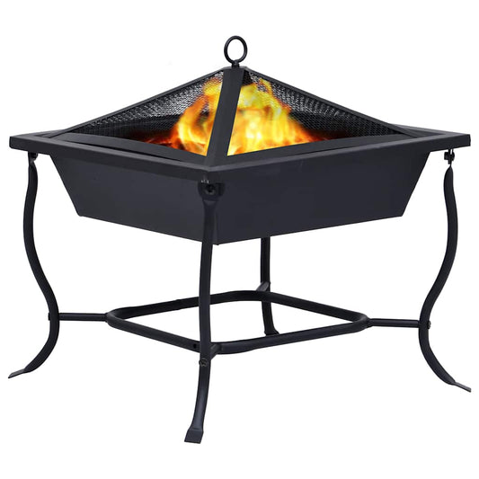Fire Pit Black 42x42x45 cm Steel Fire Pit Black 42x42x45 cm Steel
