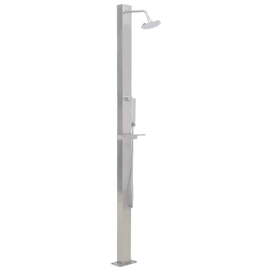 48198 vidaXL Outdoor Shower Stainless Steel Straight 48198 vidaXL Outdoor Shower Stainless Steel Straight