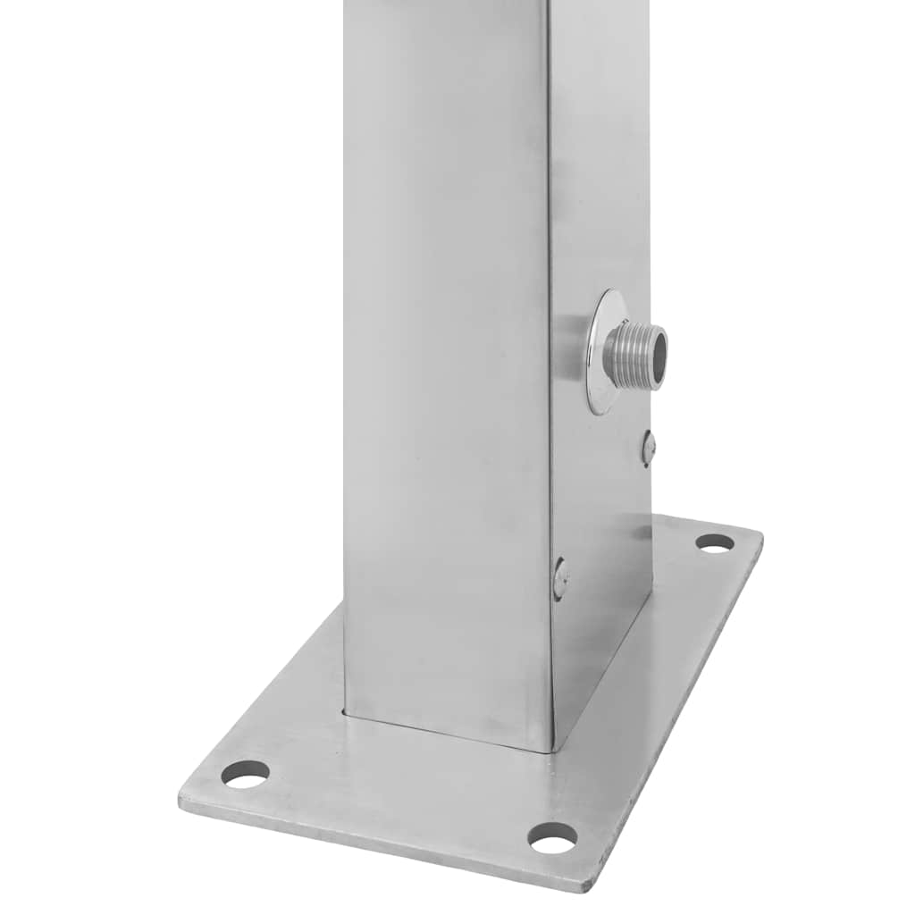 48198 vidaXL Outdoor Shower Stainless Steel Straight