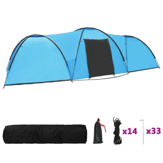Camping Igloo Tent 650x240x190 cm 8 Person Blue Camping Igloo Tent 650x240x190 cm 8 Person Blue