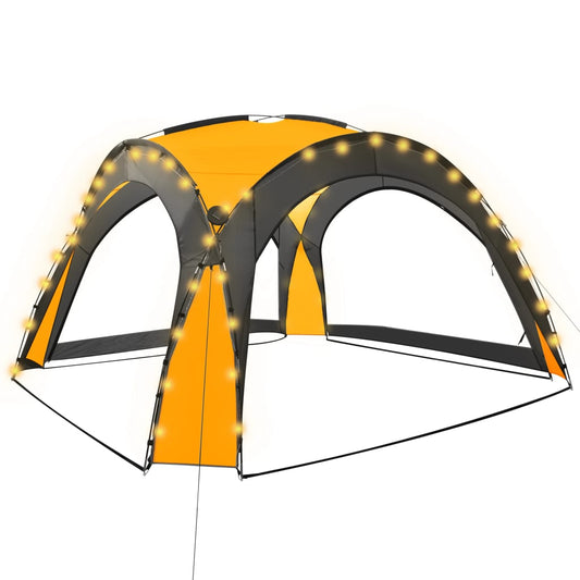 Party Tent | Yellow | Polyester with PA coating | 3.6m x 3.6m x 2.3m Party Tent | Yellow | Polyester with PA coating | 3.6m x 3.6m x 2.3m