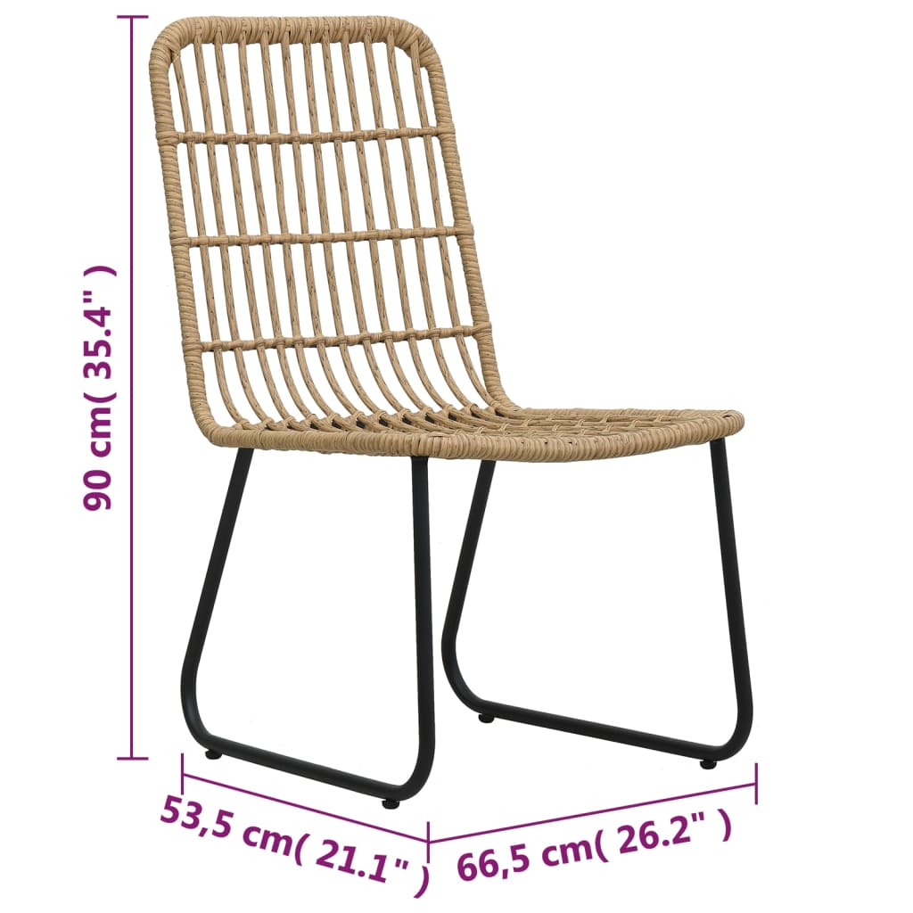 Bistro Set | Oak, Black, Transparent