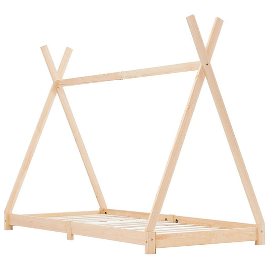 283357 vidaXL Kids Bed Frame Solid Pine Wood 90x200 cm 283357 vidaXL Kids Bed Frame Solid Pine Wood 90x200 cm
