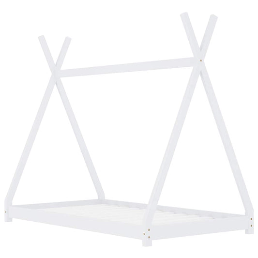 283360 vidaXL Kids Bed Frame White Solid Pine Wood 90x200 cm 283360 vidaXL Kids Bed Frame White Solid Pine Wood 90x200 cm