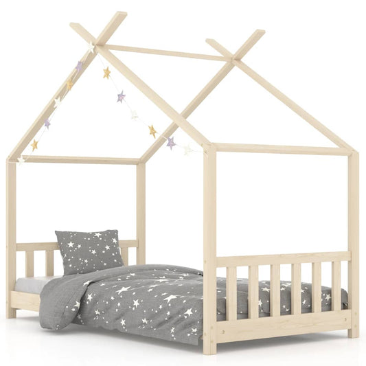 Kids Bed Frame Solid Pine Wood 70x140 cm Kids Bed Frame Solid Pine Wood 70x140 cm