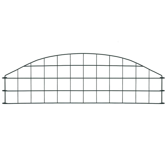 Arched Garden Fence Set 77.3x26 cm Green Arched Garden Fence Set 77.3x26 cm Green