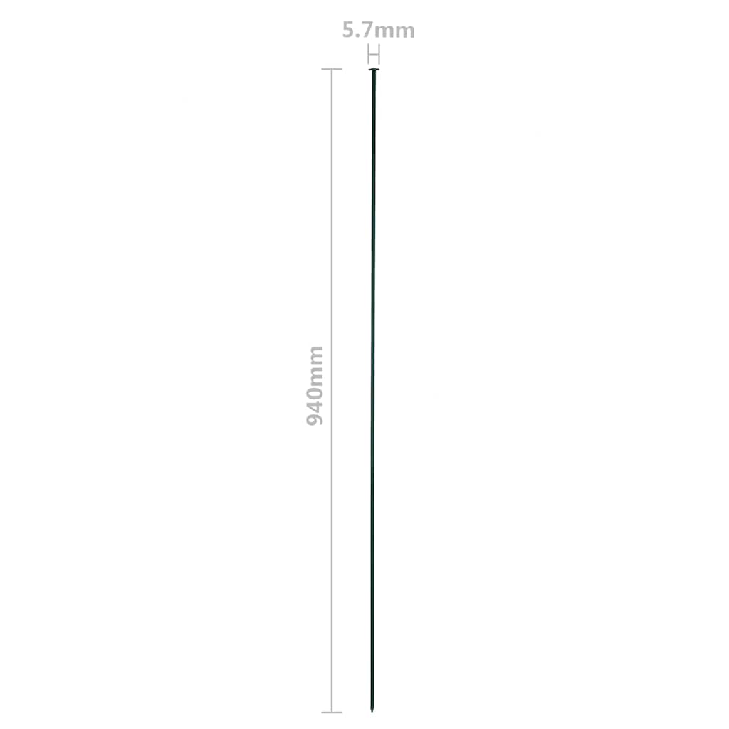 146103 vidaXL Arched Garden Fence Set 77,5x78,5 cm Green