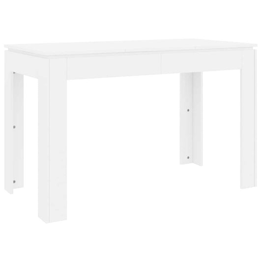 800756 vidaXL Dining Table White 120x60x76 cm Engineered Wood 800756 vidaXL Dining Table White 120x60x76 cm Engineered Wood