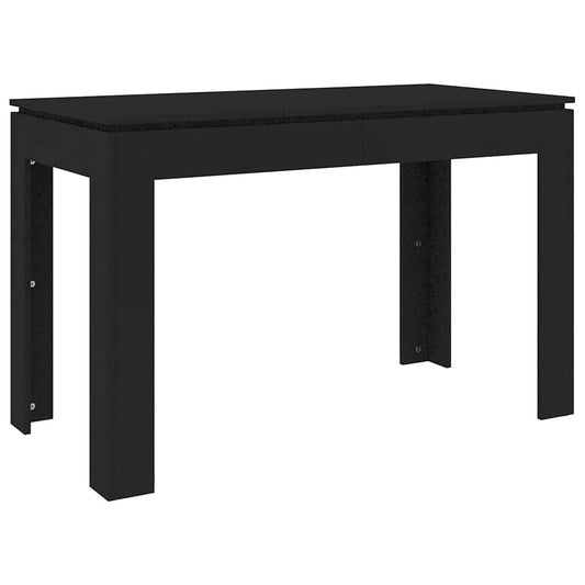 800757 vidaXL Dining Table Black 120x60x76 cm Engineered Wood 800757 vidaXL Dining Table Black 120x60x76 cm Engineered Wood