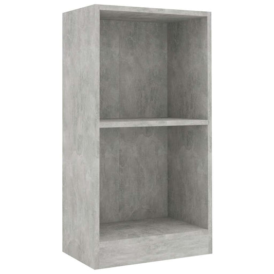 Bookshelf Concrete Grey 40x24x75 cm Engineered Wood Bookshelf Concrete Grey 40x24x75 cm Engineered Wood