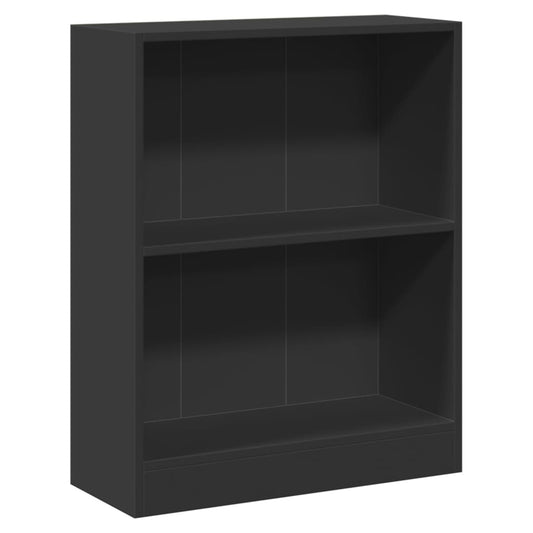 800856 vidaXL Bookshelf Black 60x24x76 cm Engineered Wood 800856 vidaXL Bookshelf Black 60x24x76 cm Engineered Wood