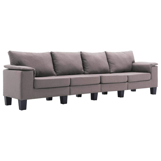Sofa Taupe 4-Seater Fabric Sofa Taupe 4-Seater Fabric