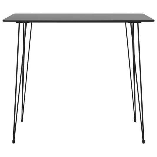 Bar Table | Black | MDF and metal | 120x60x105 cm | Durable | Bar Table Bar Table | Black | MDF and metal | 120x60x105 cm | Durable | Bar Table