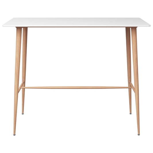 Bar Table | White | MDF | 120 x 60 x 105 cm | Durable | Bar Table Bar Table | White | MDF | 120 x 60 x 105 cm | Durable | Bar Table