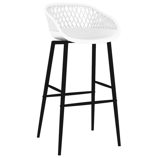 Bar Chairs 2 pcs White Bar Chairs 2 pcs White