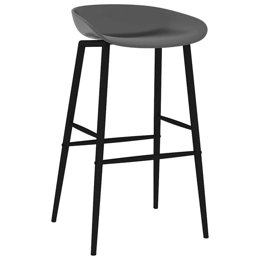 Bar Chairs 2 pcs Grey Bar Chairs 2 pcs Grey