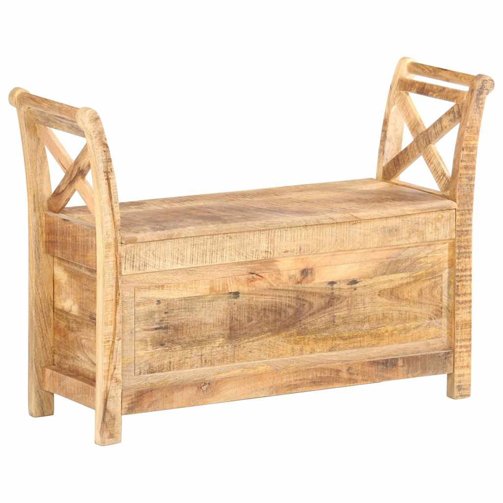 Hall Bench | Brown | Solid Mango Wood | 103x33x72 | Entryway Bench