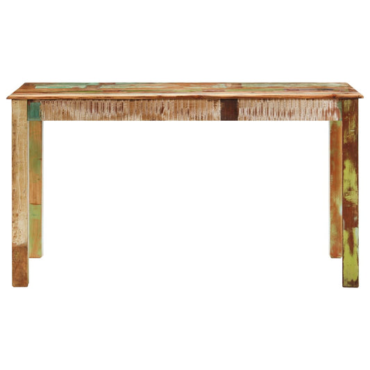 Dining Table | Varied, Multicoloured | Solid reclaimed wood | 140x70 cm Dining Table | Varied, Multicoloured | Solid reclaimed wood | 140x70 cm