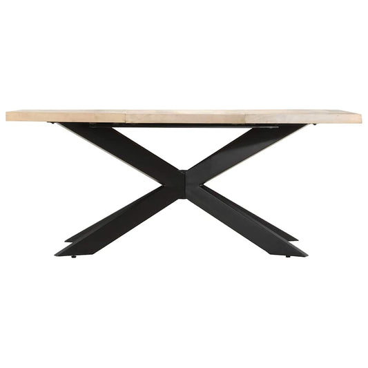 285964 vidaXL Dining Table 180x90x76 cm Solid Bleached Mango Wood 285964 vidaXL Dining Table 180x90x76 cm Solid Bleached Mango Wood