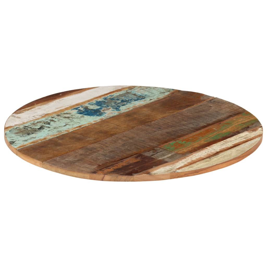 286034 vidaXL Round Table Top 70 cm 15-16 mm Solid Reclaimed Wood