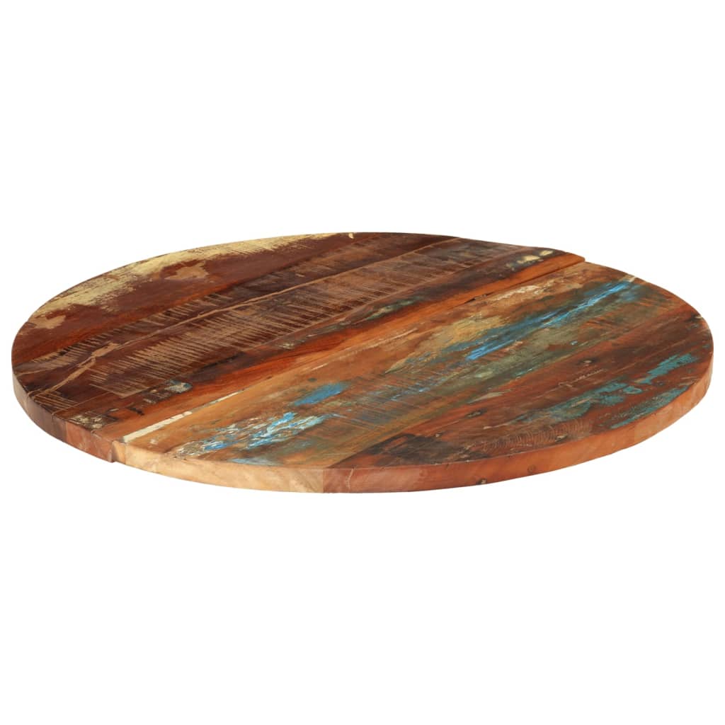 286039 vidaXL Round Table Top 70 cm 25-27 mm Solid Reclaimed Wood