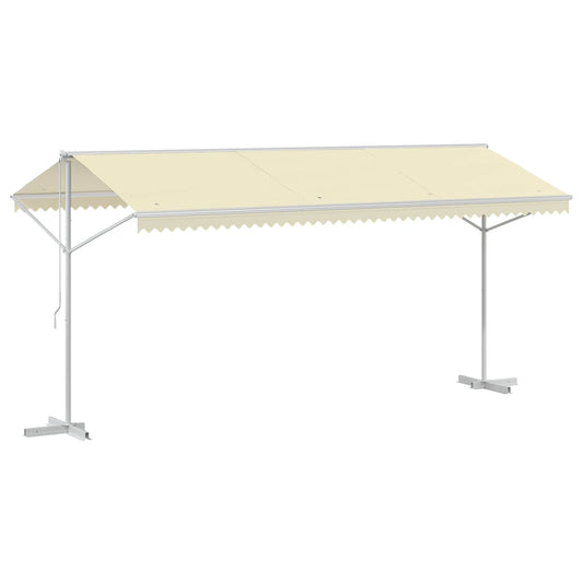145883 vidaXL Free Standing Awning 500x300 cm Cream 145883 vidaXL Free Standing Awning 500x300 cm Cream