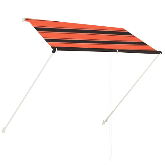 Retractable Awning 200x150 cm Orange and Brown Retractable Awning 200x150 cm Orange and Brown