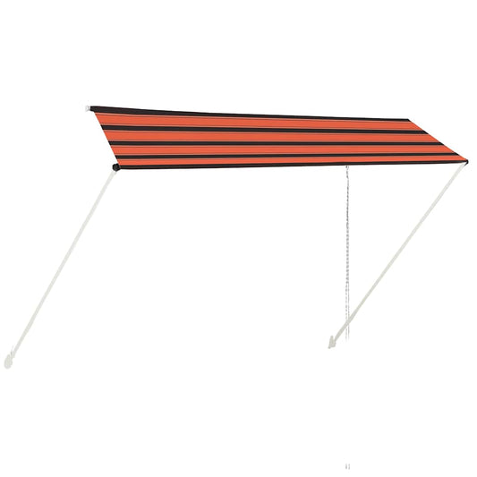 Retractable Awning 350x150 cm Orange and Brown Retractable Awning 350x150 cm Orange and Brown