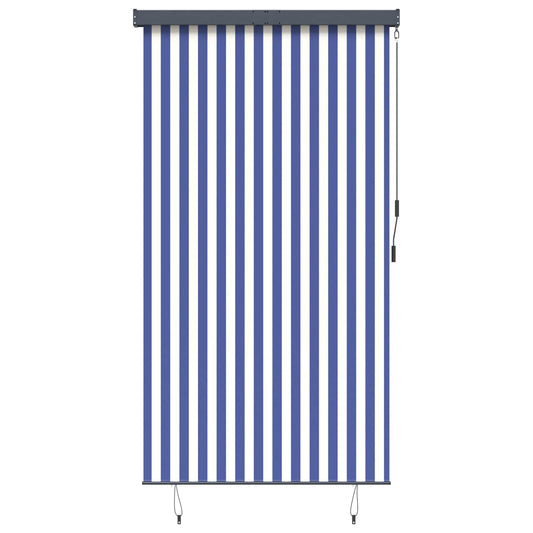 145967 vidaXL Outdoor Roller Blind 140x250 cm Blue and White 145967 vidaXL Outdoor Roller Blind 140x250 cm Blue and White