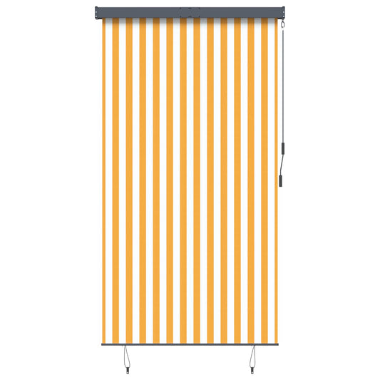 145969 vidaXL Outdoor Roller Blind 140x250 cm White and Orange 145969 vidaXL Outdoor Roller Blind 140x250 cm White and Orange