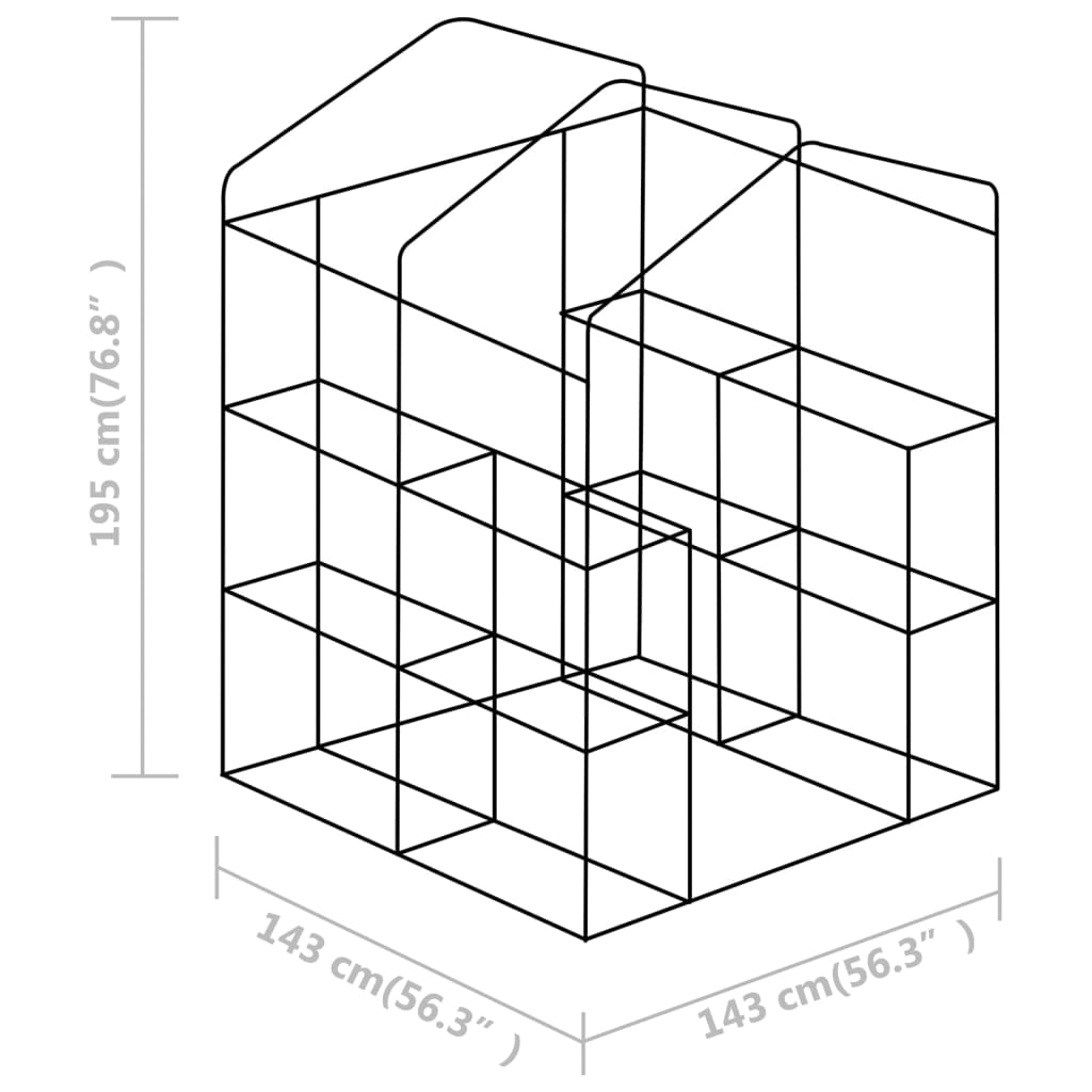 Greenhouse | Green | Polyethylene mesh fabric | Large | Shelving