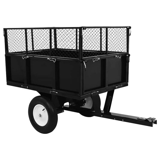 145813 vidaXL Tipping Trailer for Lawn Mower 300 kg Load 145813 vidaXL Tipping Trailer for Lawn Mower 300 kg Load
