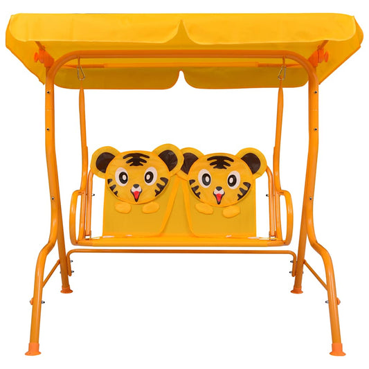 48098 vidaXL Kids Swing Bench Yellow 115x75x110 cm Fabric 48098 vidaXL Kids Swing Bench Yellow 115x75x110 cm Fabric