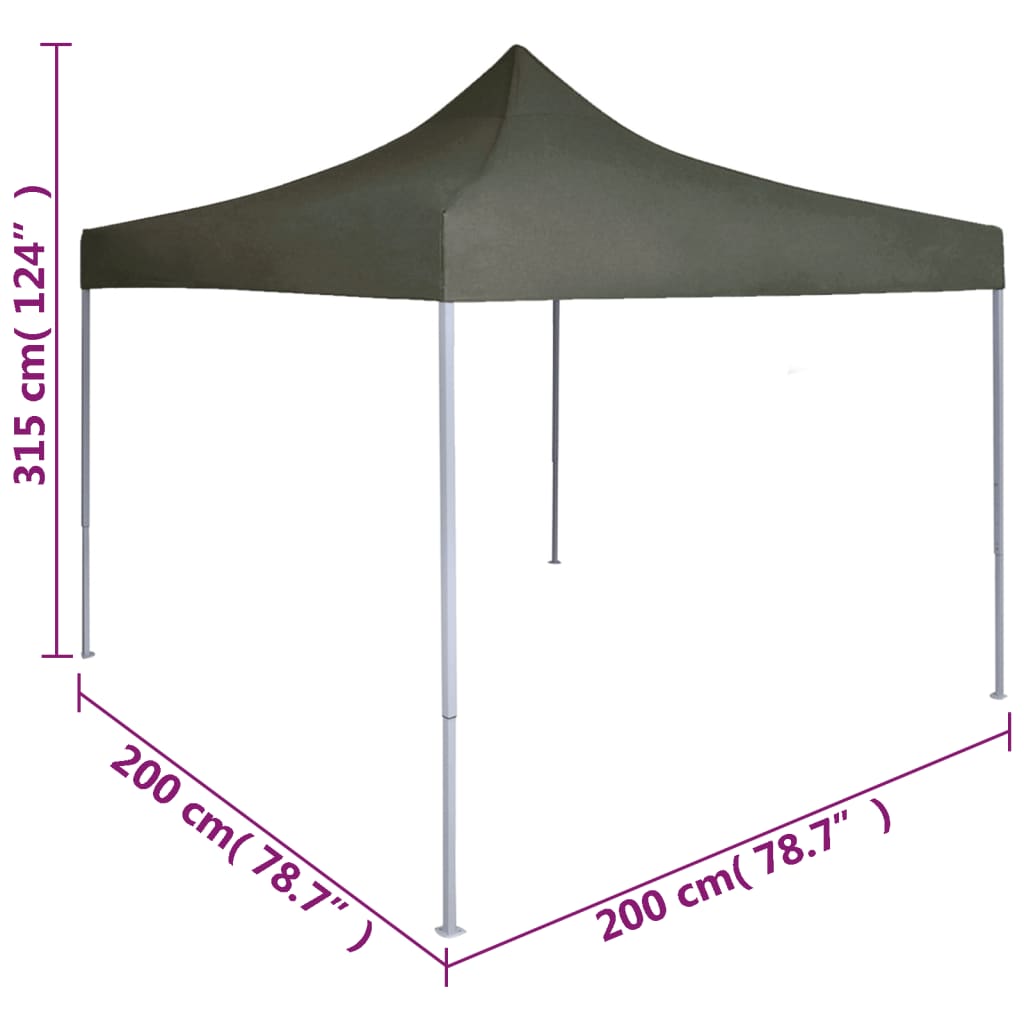 Party tents Anthracite Oxford Fabric
