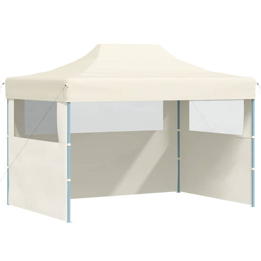 Professional Folding Party Tent with 3 Sidewalls 3x4 m Cream Professional Folding Party Tent with 3 Sidewalls 3x4 m Cream