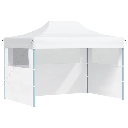 Professional Folding Party Tent with 3 Sidewalls 280x410x315 cm Steel White Professional Folding Party Tent with 3 Sidewalls 280x410x315 cm Steel White