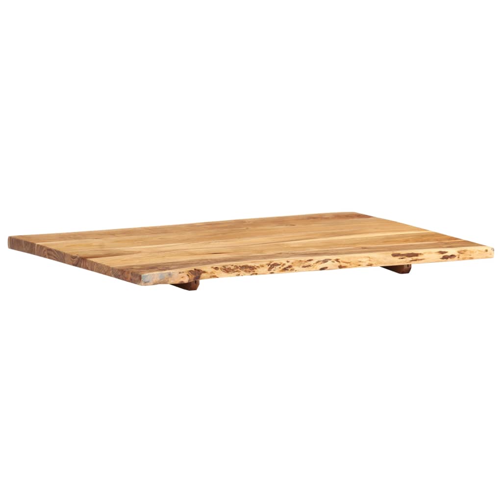 286329 vidaXL Table Top Solid Acacia Wood 80x(50-60)x2,5 cm