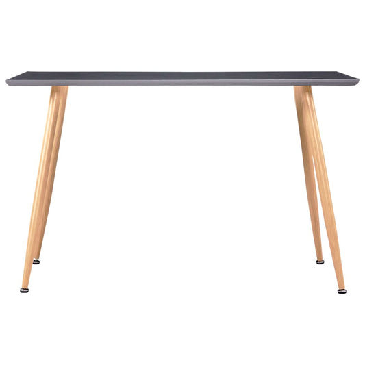 Dining Table | Grey and Oak | MDF and Steel | 120 cm long, 60 cm wide Dining Table | Grey and Oak | MDF and Steel | 120 cm long, 60 cm wide