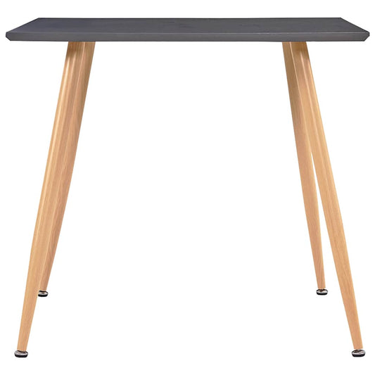 248311 vidaXL Dining Table Grey and Oak 80,5x80,5x73 cm MDF 248311 vidaXL Dining Table Grey and Oak 80,5x80,5x73 cm MDF
