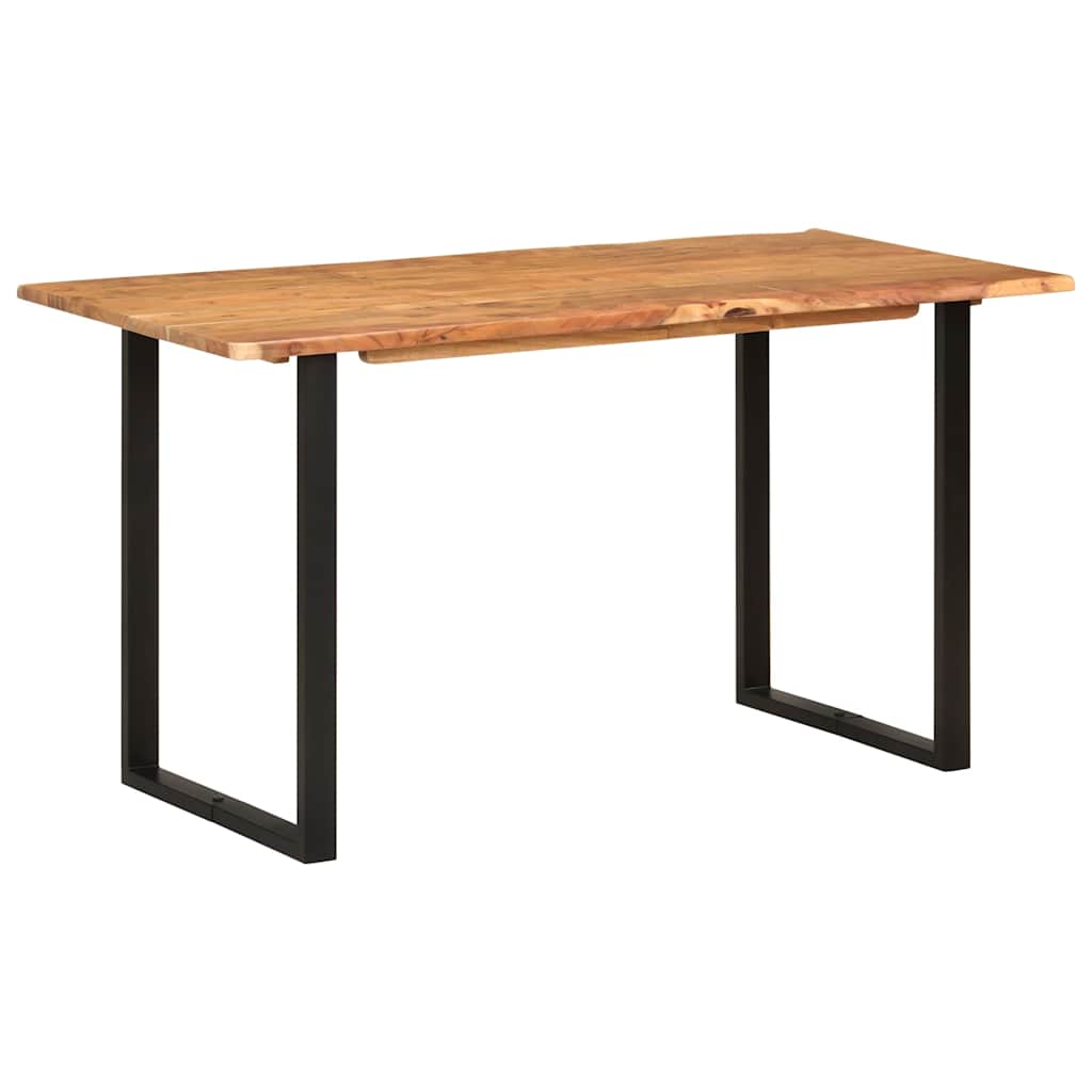 286474 vidaXL Dining Table 140x70x76 cm Solid Acacia Wood