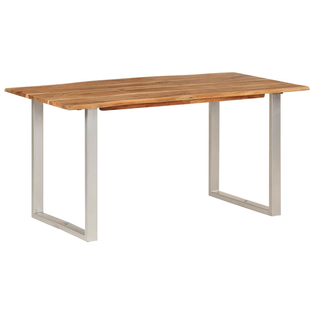 286477 vidaXL Dining Table 154x80x76 cm Solid Acacia Wood
