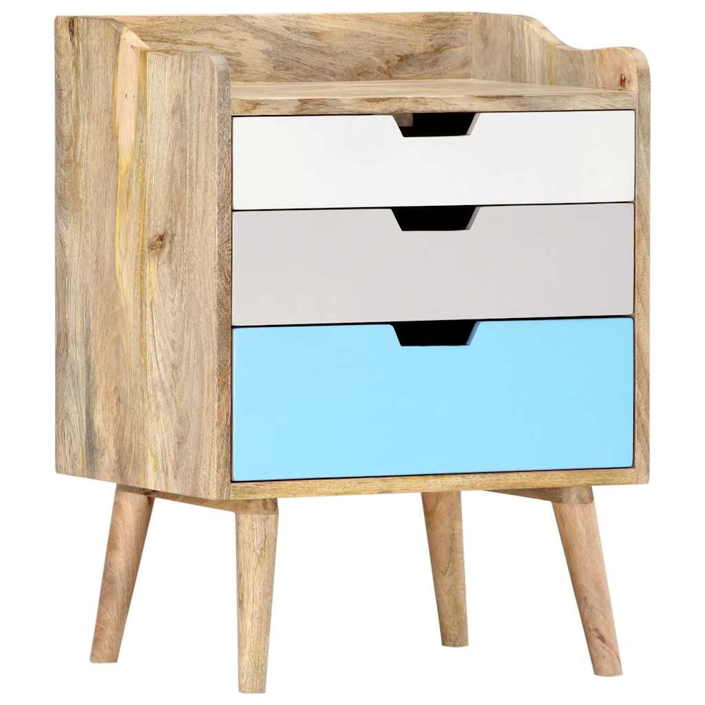286480 vidaXL Bedside Cabinet 47x35x63 cm Solid Mango Wood
