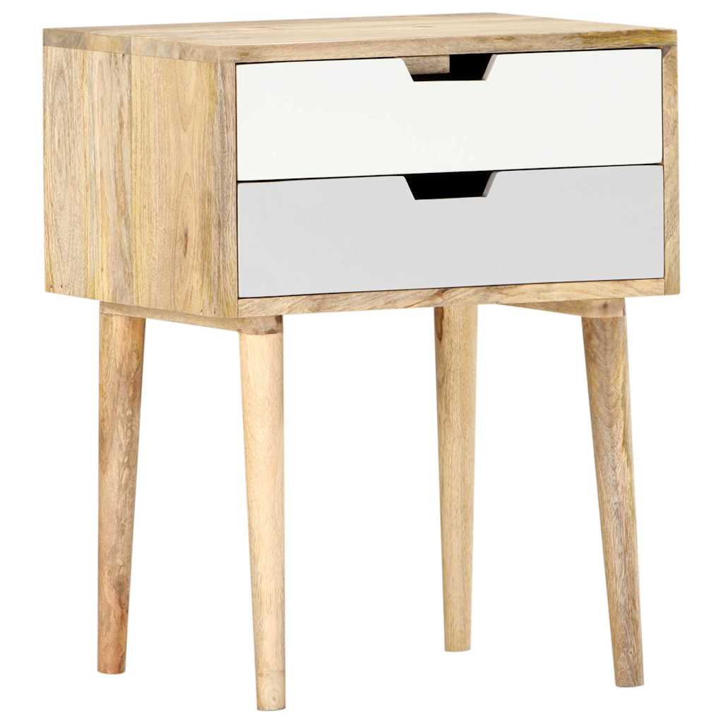 286481 vidaXL Bedside Cabinet 47x35x59 cm Solid Mango Wood