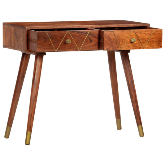 286174 vidaXL Console Table 90x35x76 cm Solid Acacia Wood 286174 vidaXL Console Table 90x35x76 cm Solid Acacia Wood