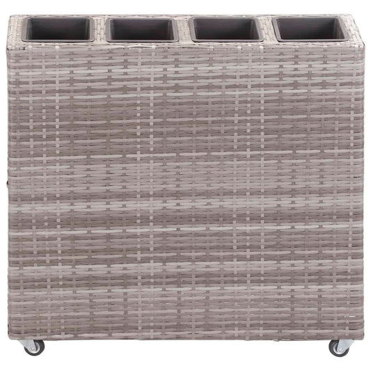 Garden Raised Bed | Grey | Poly rattan, plastic | 80x22x79 cm Garden Raised Bed | Grey | Poly rattan, plastic | 80x22x79 cm