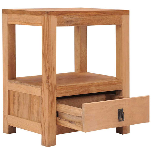287228 vidaXL Bedside Cabinet 40x30x50 cm Solid Teak Wood 287228 vidaXL Bedside Cabinet 40x30x50 cm Solid Teak Wood